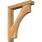 Ekena Millwork Westlake Block Rough Sawn Bracket w/ Offset Brace, Western Red Cedar, 4"W x 20"D x 24"H BKT0402X20X24WTL05RWR - alternate 1